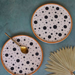 polka platter handmade in india