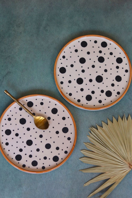 polka platter handmade in india