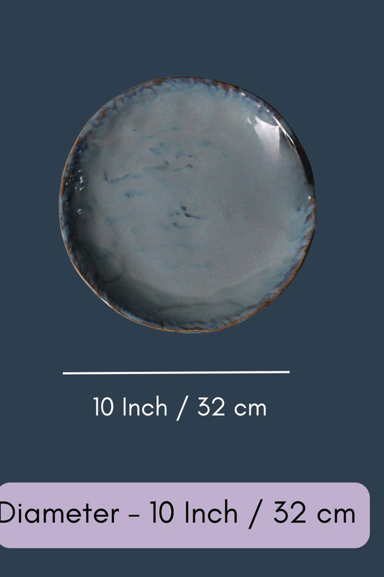 Grey Stoneware Dinner Plate