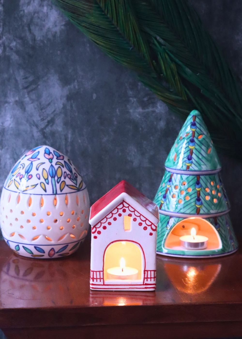 Set of 3 - Mystic Glow Diffusers made by ceramic