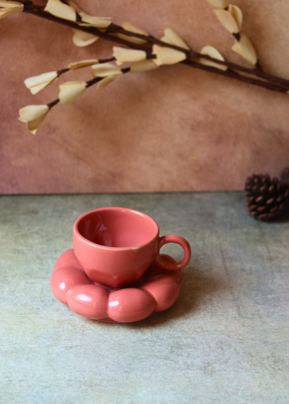 Handmade cup & saucer