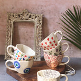 Set of 6 Handpainted Mugs (for the price of 5) with premium quality material