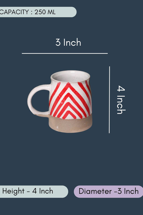 Red Chevron Mug