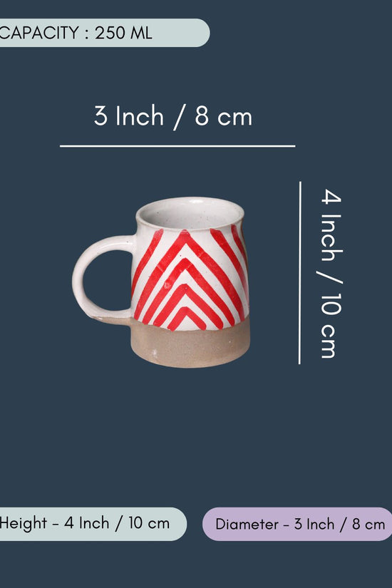 Red Chevron Mug