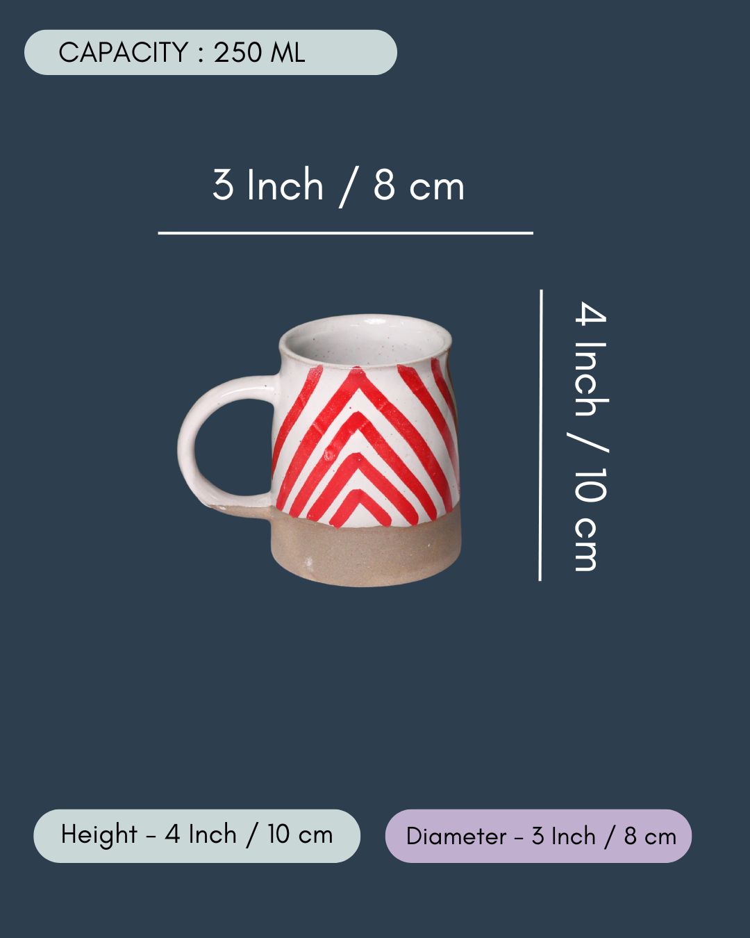 Red Chevron Mug