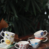 Set of 6 [Vibrant] Handmade mugs (For the price of 5)