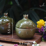 Ceramic anar jars height & breadth 