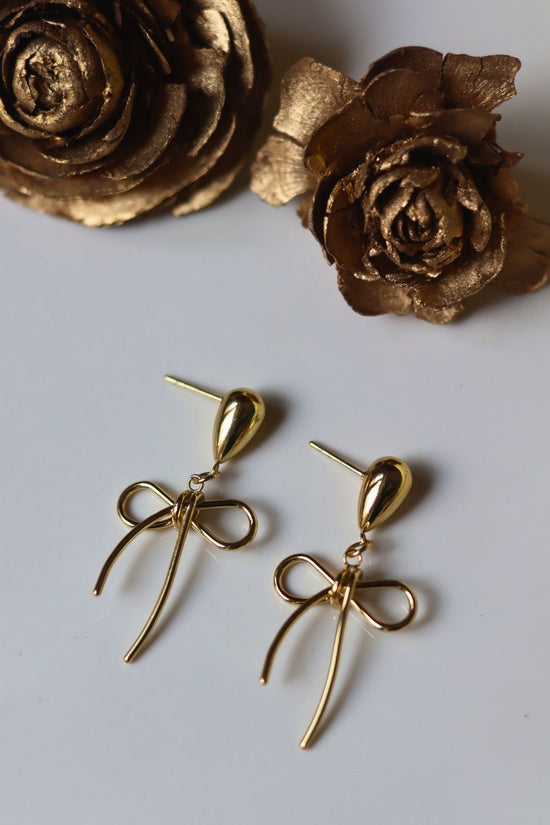 Waterproof Minimal Bow Earrings