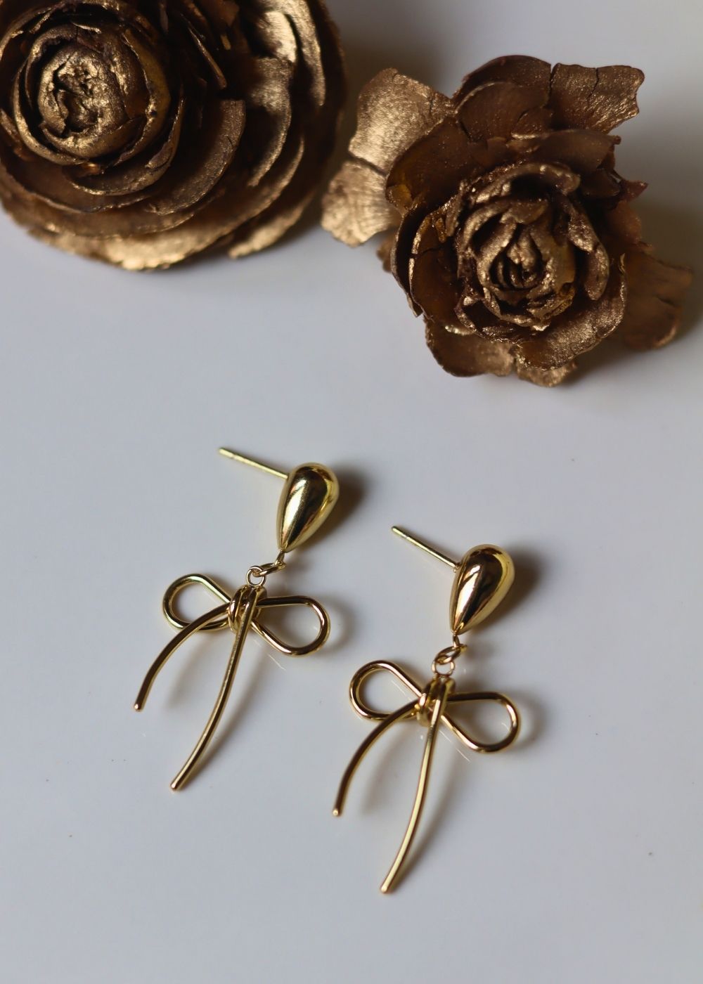 Waterproof Minimal Bow Earrings
