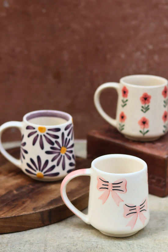 Set of 3 - Classic favourite Mugs combo handmade in India