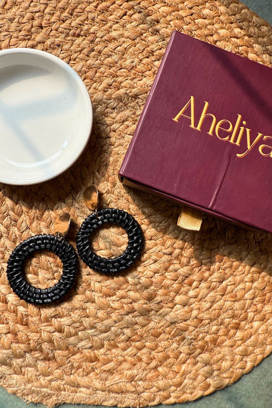 Classic Black Hoops made by jute