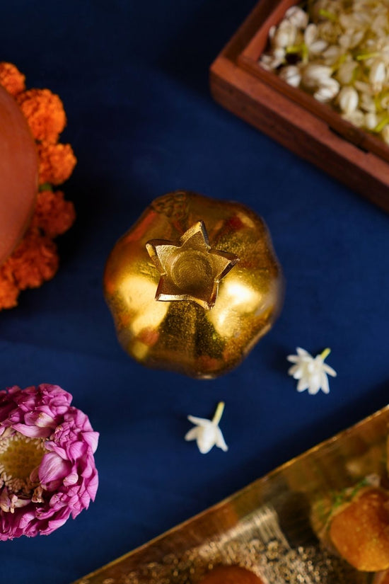 Gold Pomegranate Decor Accent made by metal