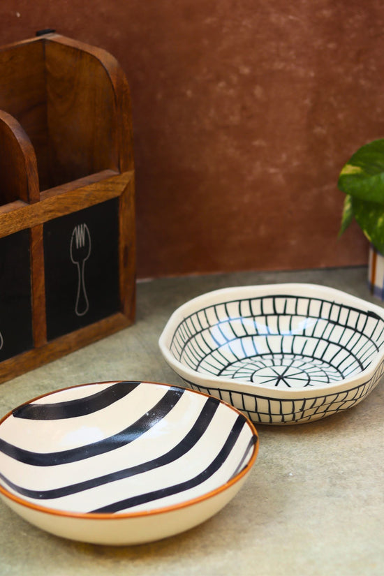 Set of 2 - Zebra Bowls combo