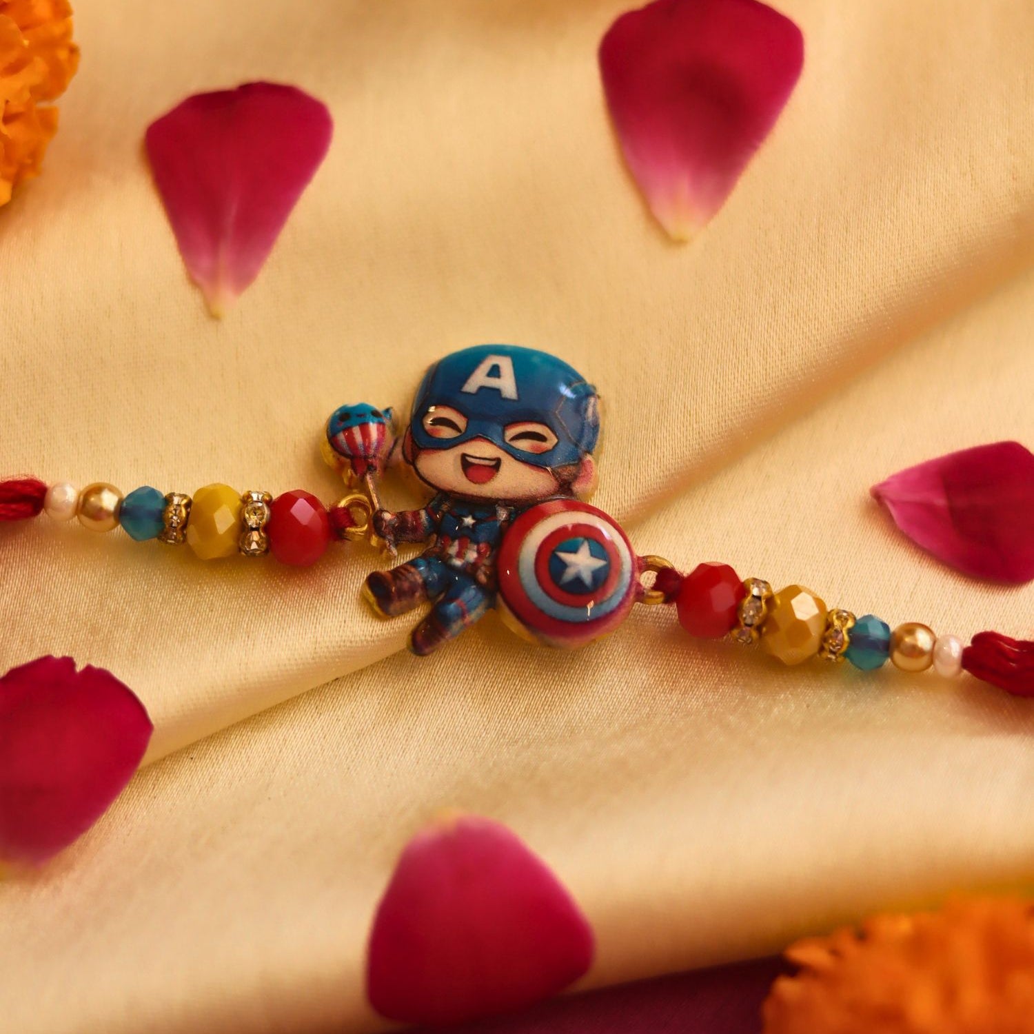 Captain america Rakhi handmade in india