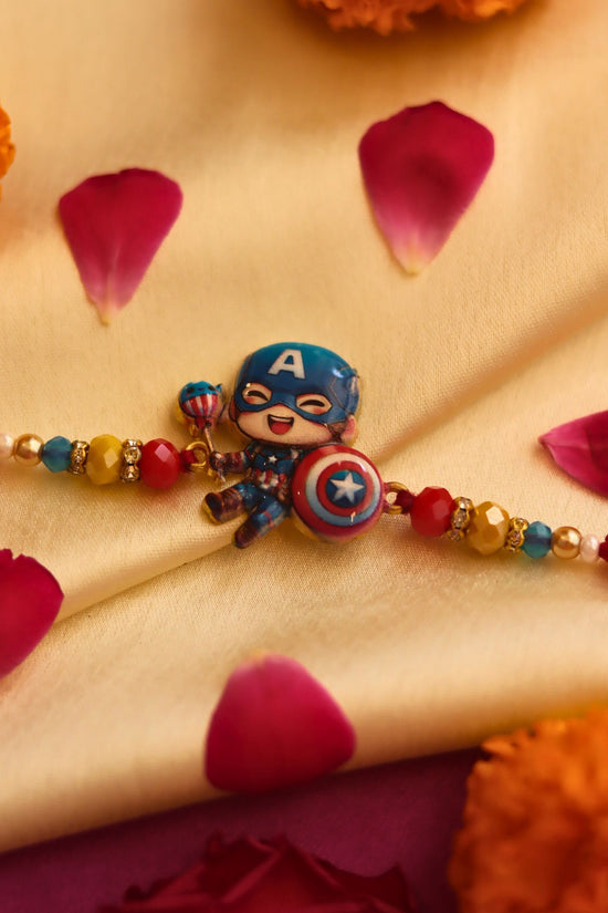 Captain america Rakhi handmade in india