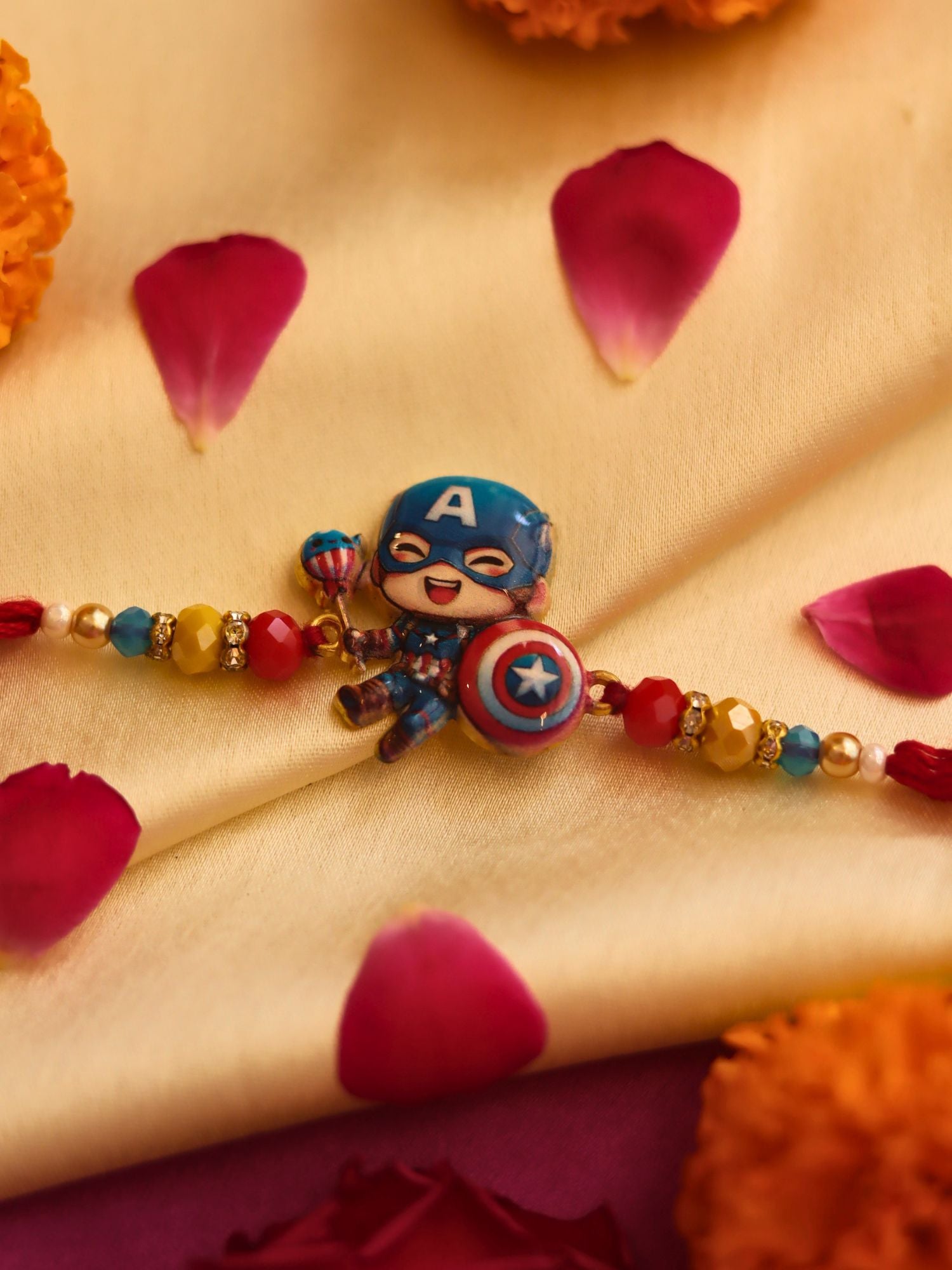 Captain america Rakhi handmade in india