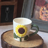 Sunflower Bliss Mug handmade in india