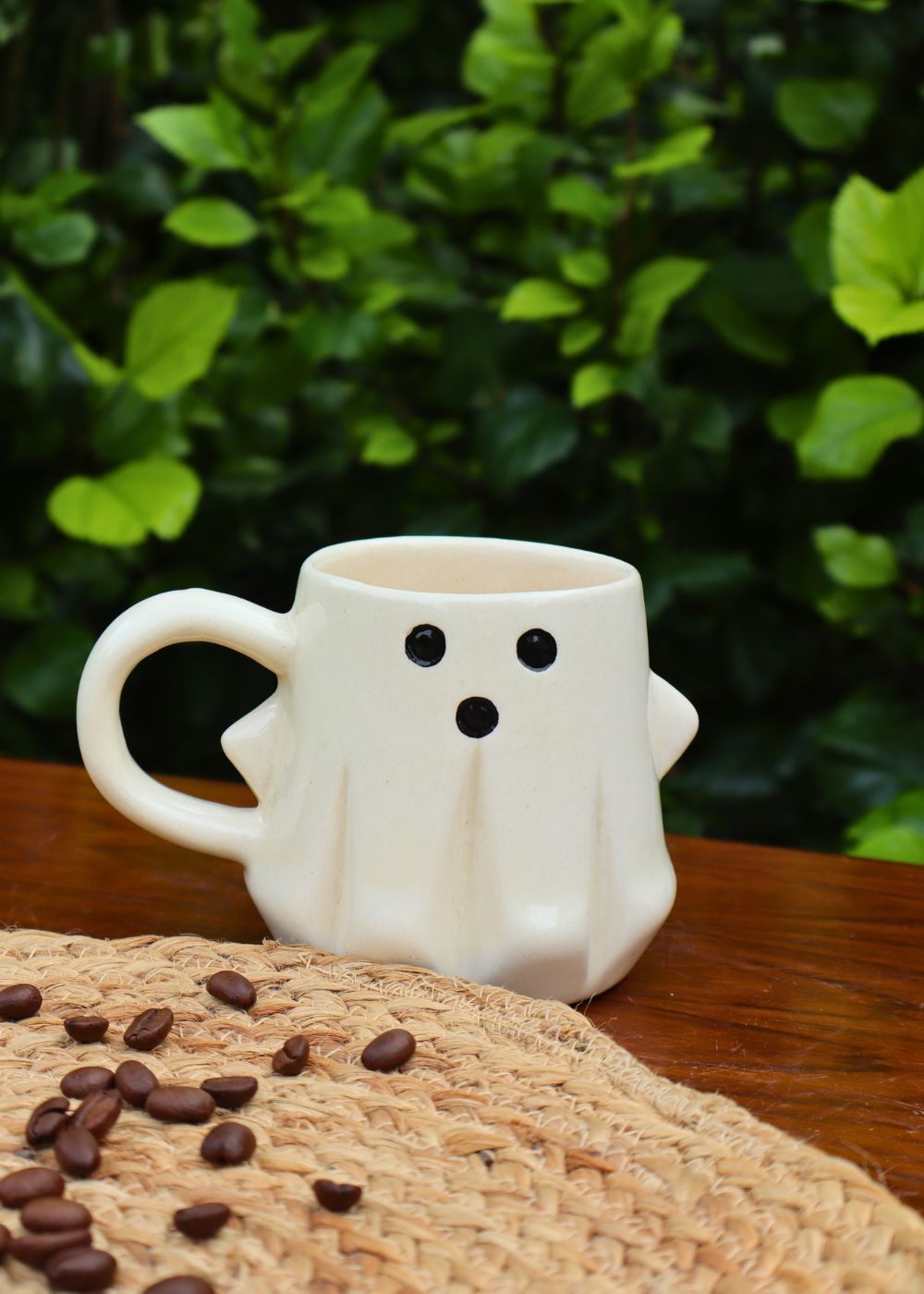 spooky ghost mug handmade in india