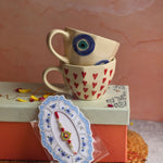 heart & Evil Eye mug set rakhi gift box with good quality