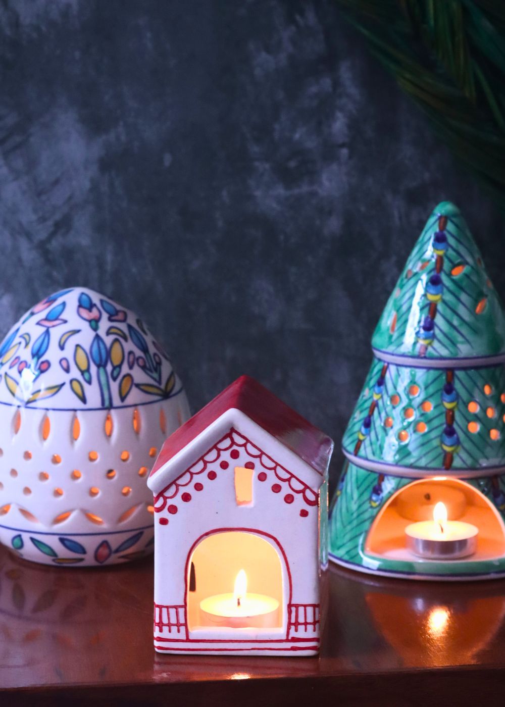 Set of 3 - Mystic Glow Diffusers handmade in india