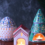 Set of 3 - Mystic Glow Diffusers handmade in india