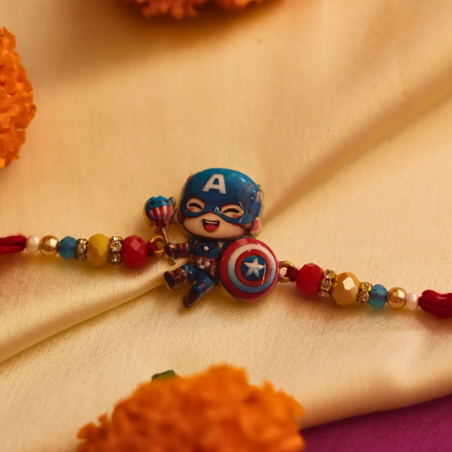 Captain america Rakhi with premium quality material