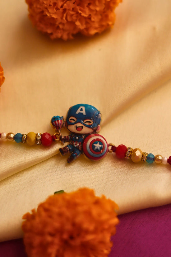 Captain america Rakhi with premium quality material