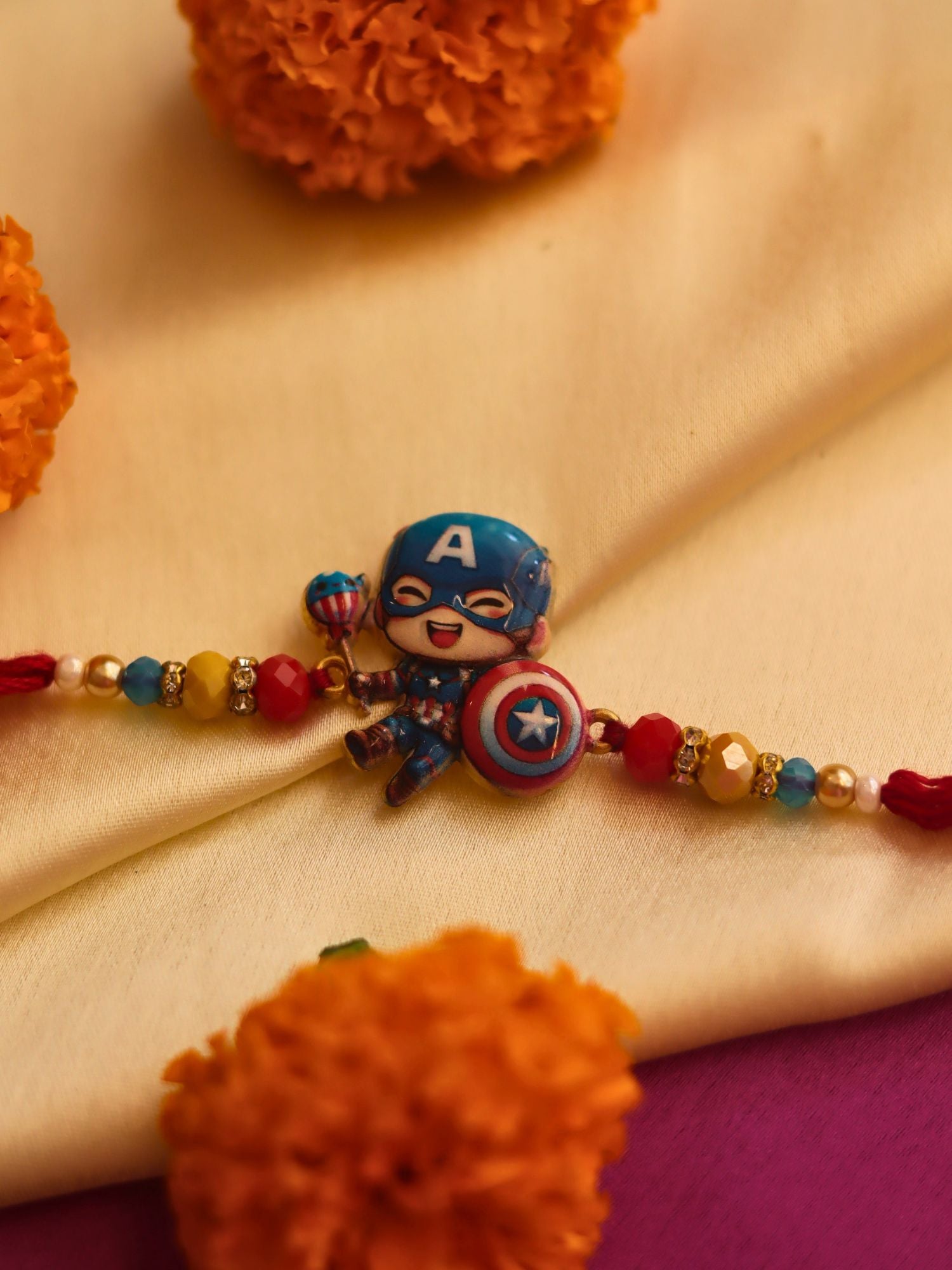 Captain america Rakhi with premium quality material