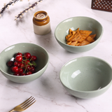 Ceramic bowl with snacks