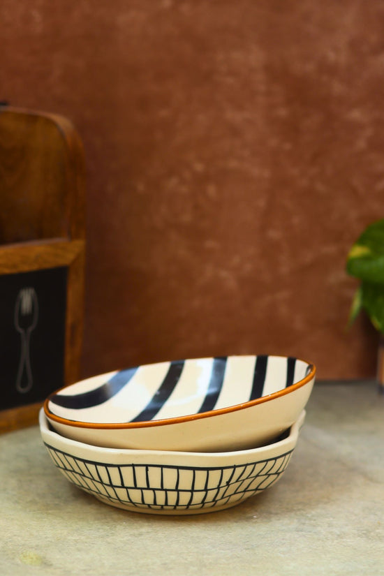 Set of 2 - Zebra Bowls combo