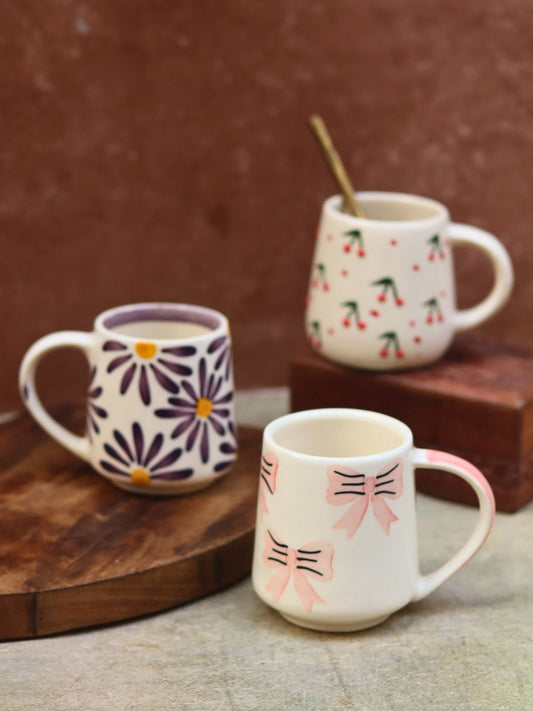 Set of 3 - Perfect Brew Mugs combo made by ceramic