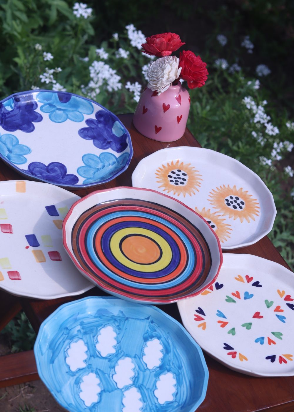 Set of 6 Pastel Delight Snack Plates (for the price of 5) with premium quality material