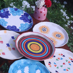 Set of 6 Pastel Delight Snack Plates (for the price of 5) with premium quality material