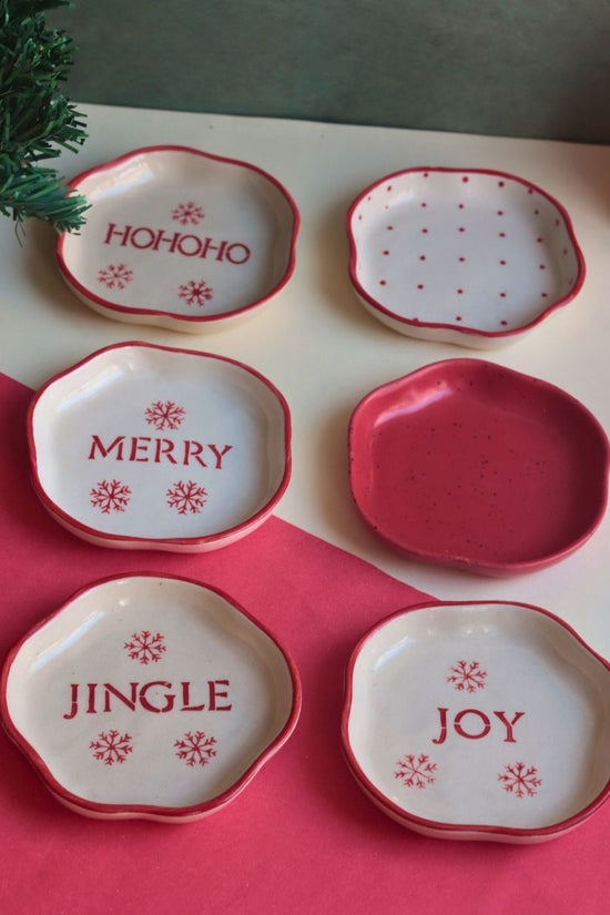 Set of 6 Treat Dessert Plate (for the price of 5) handmade in india