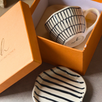 Zebra Mug & Zebra Handmade Dessert Plate in a gift Box