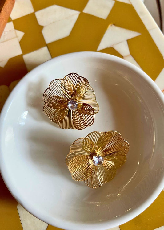 Anti tarnish Floral Bliss Earrings