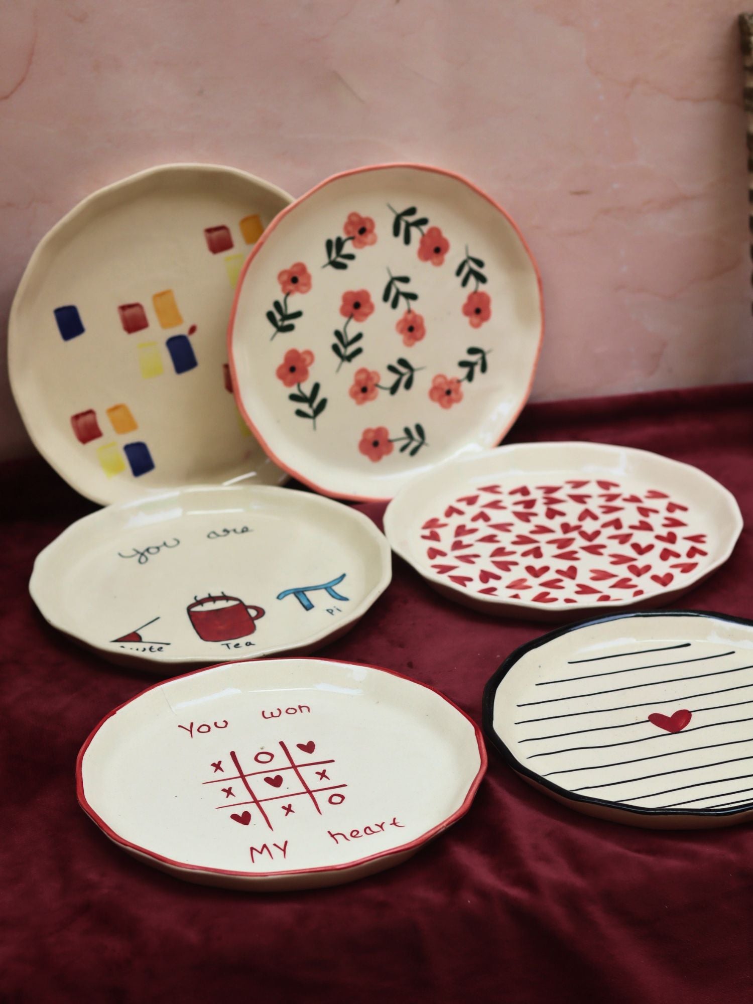 Set of 6 Little Bites snack Plates (for the price of 5)