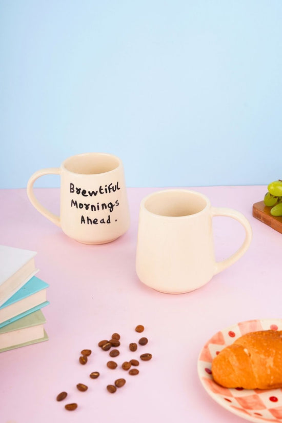 ceramic mug with handcrafted