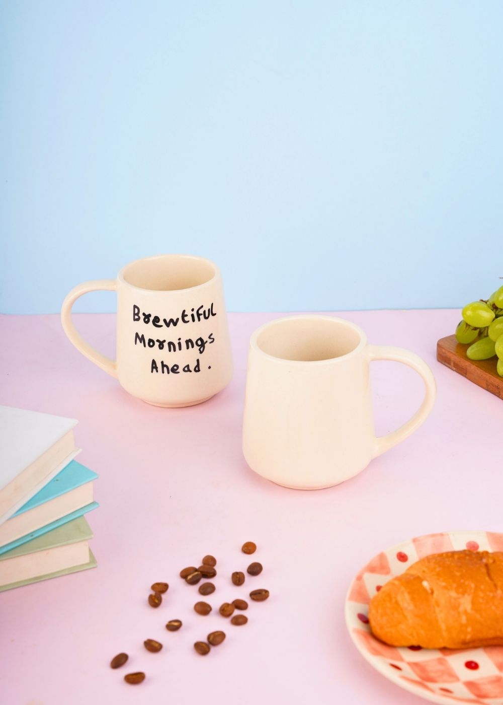 ceramic mug with handcrafted