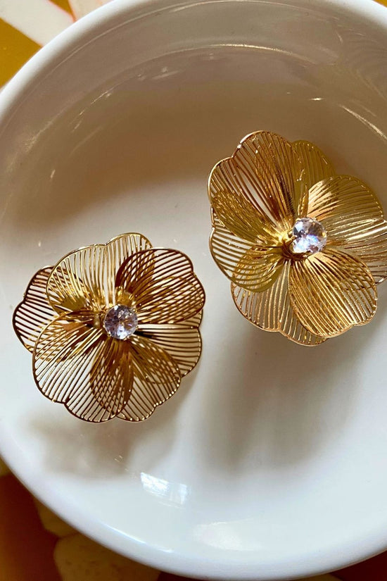 Floral Bliss Earrings handmade in India