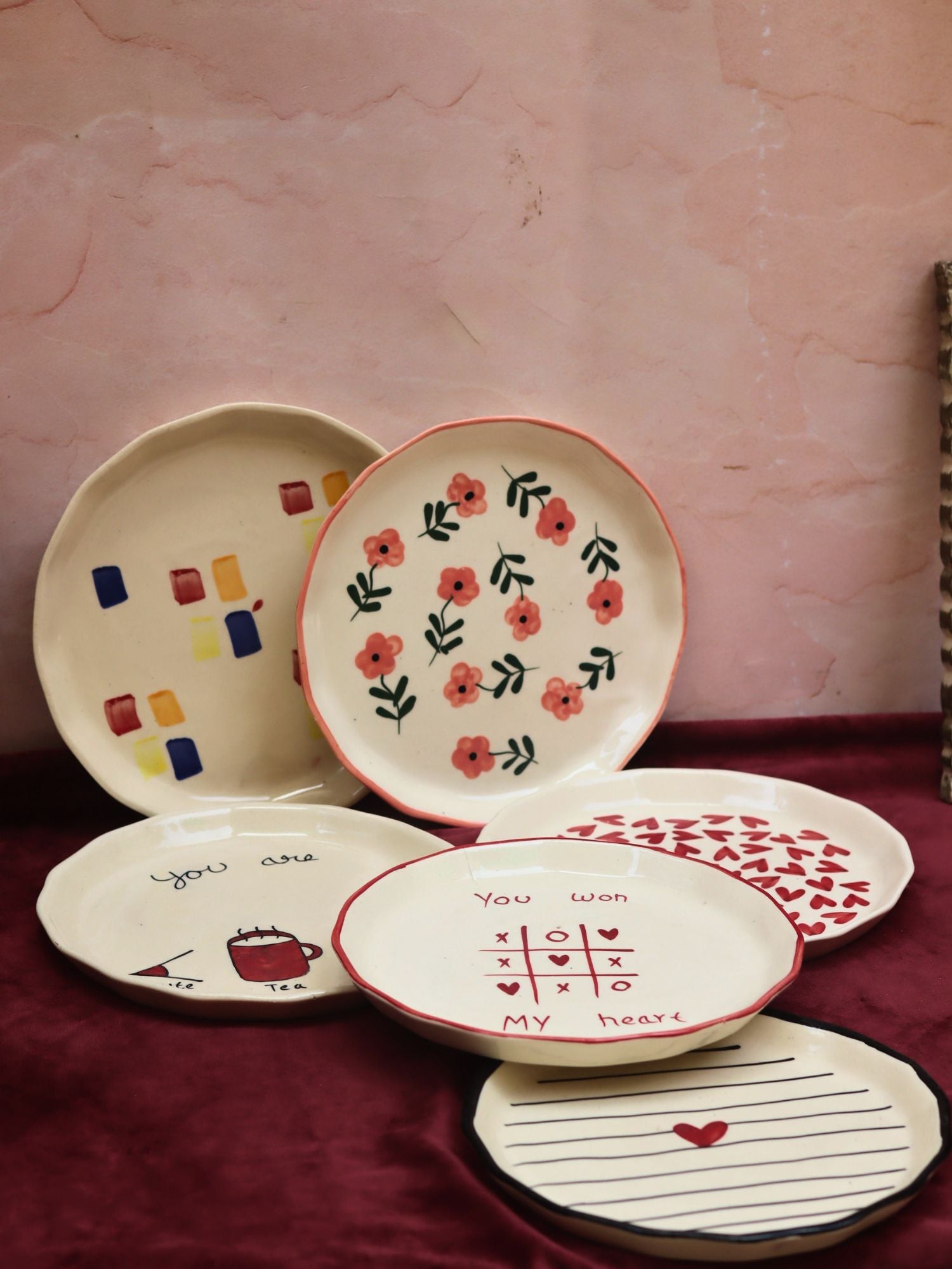 Set of 6 Little Bites snack Plates (for the price of 5)