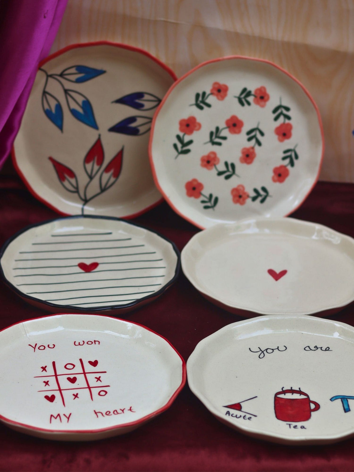Set of 6 Little Bites snack Plates (for the price of 5) with premium quality material