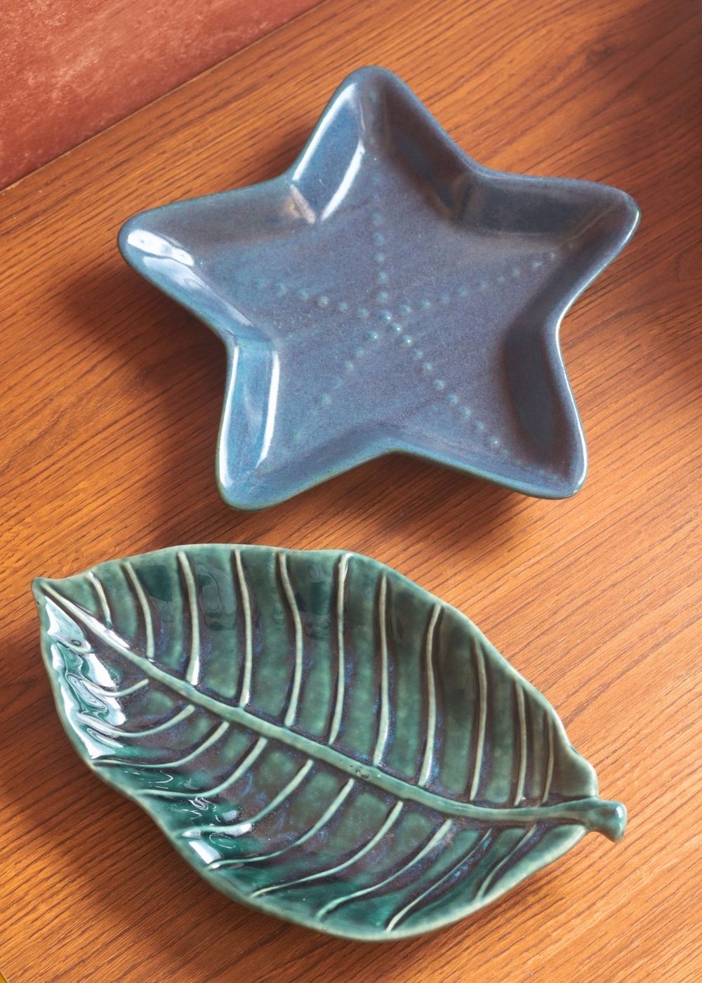 Foilage leaf & Starfish Platter - Set of 2 with premium quality material