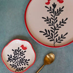 set of two birdie plates 