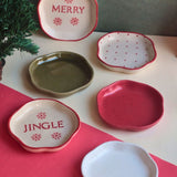 Set of 6 Twinkling Dessert plates (for the price of 5) made by ceramic