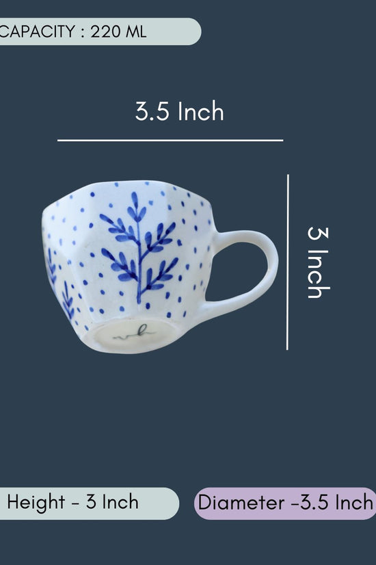 Blue Fall Leaf Mug