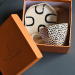 Coffee mug & dessert plate in a box 