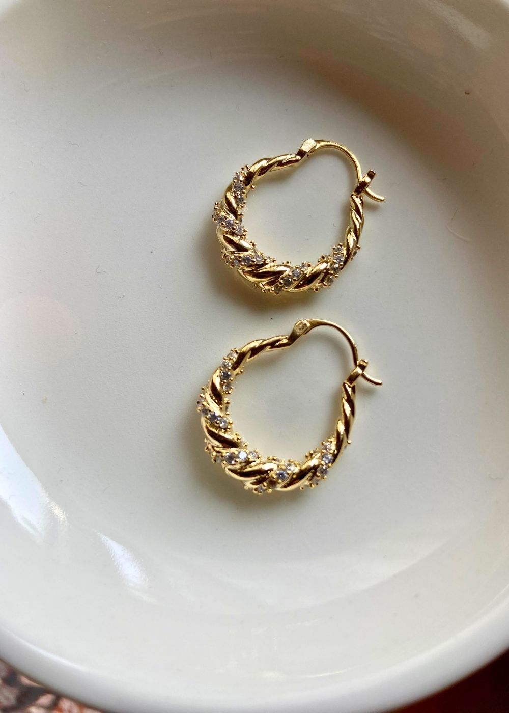 Anti tarnish Luna Hoops