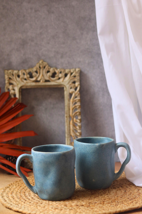 Two earthy wavy coffee mug 