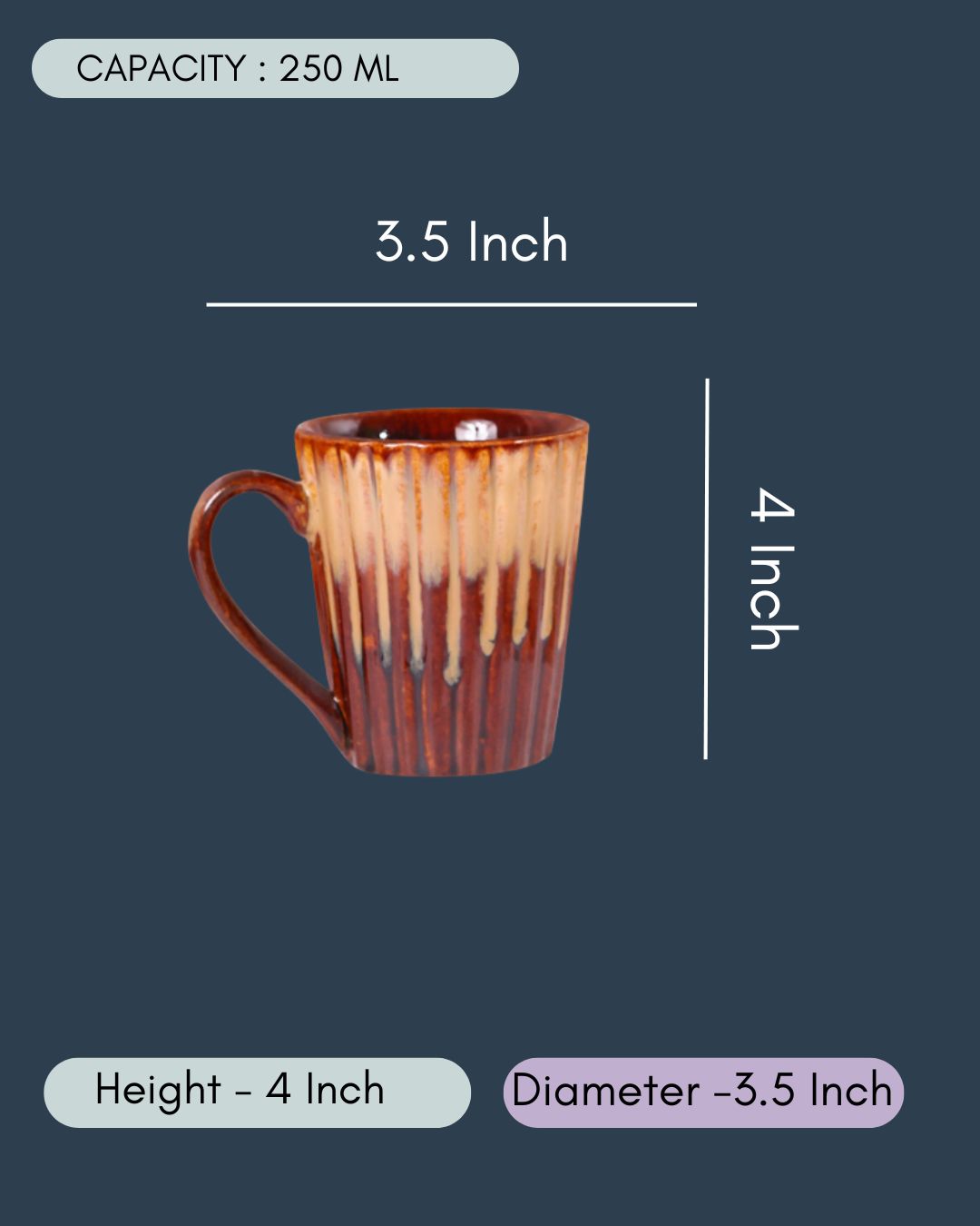 Shaded Brown Coffee Mug